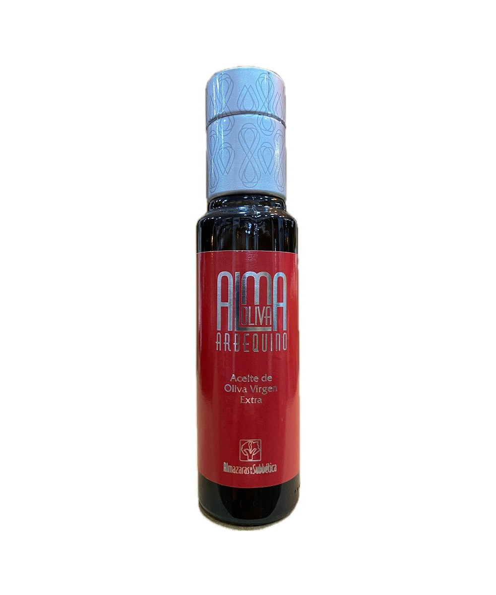 BOTELLA 100 ml ALMAOLIVA ARBEQUINO ALMAZARAS DE LA SUBBÉTICA