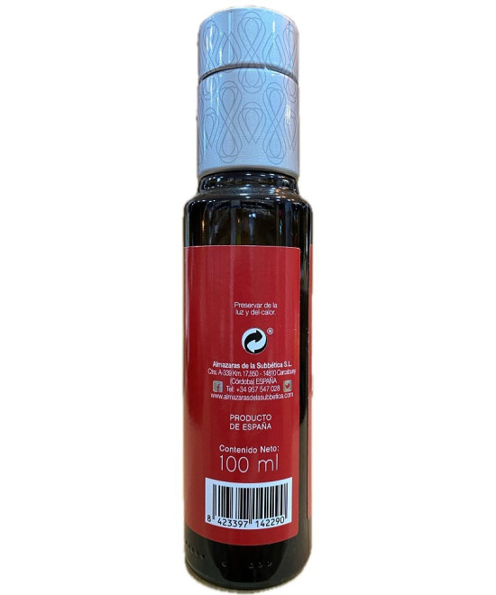 BOTELLA 100 ml ALMAOLIVA ARBEQUINO ALMAZARAS DE LA SUBBÉTICA
