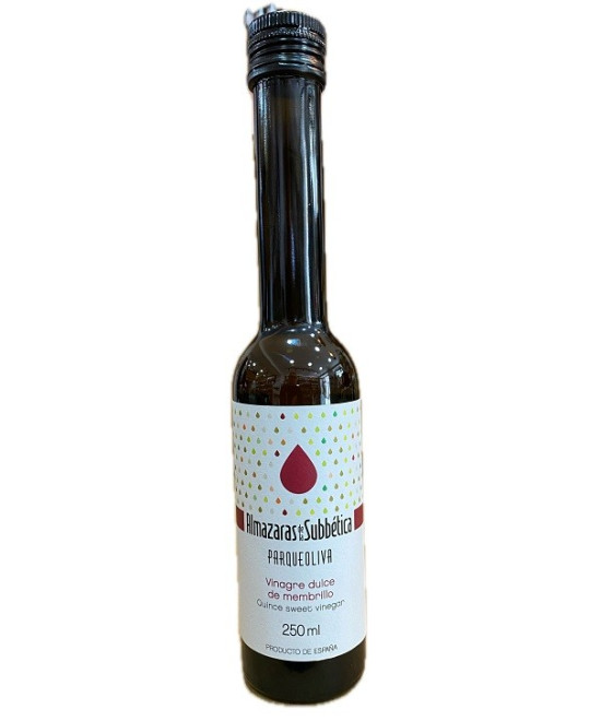 VINAGRE DULCE DE MEMBRILLO 250 ml. ALMAZARAS DE LA SUBBÉTICA  PARQUEOLIVA SABOR GOURMET DE CÓRDOBA