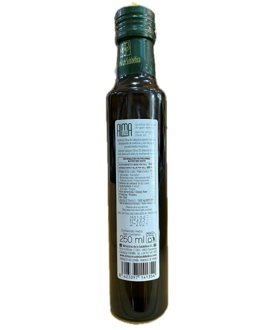 ACEITE DE OLIVA VIRGEN EXTRA 250ML ALMAOLIVA GRAN SELECCIÓN