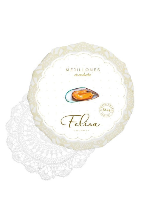 MEJILLONES EN ESCABECHE LATA 266gr 12/14 UNID. FELISA GOURMET BARBATE