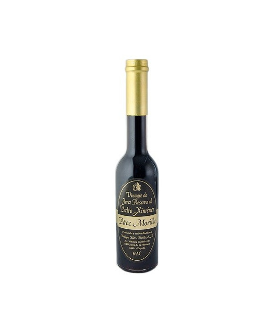 VINAGRE DE JEREZ DE RESERVA AL PEDRO XIMÉNEZ DE BODEGAS PÁEZ MORILLA 250ML