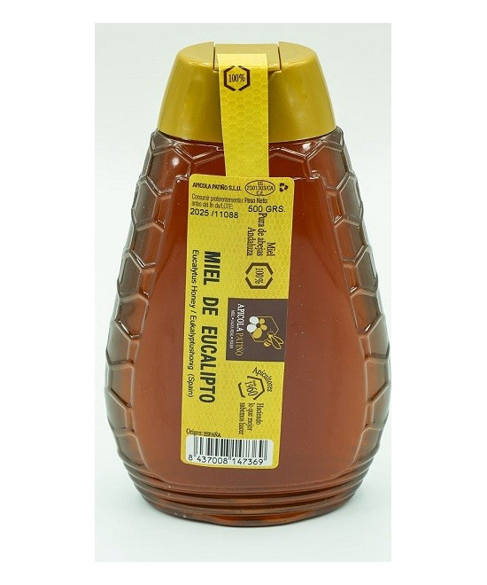 MIEL DE EUCALIPTO TARRO 500 gr ANTIGOTEO. APICOLA PATIÑO CONIL CÁDIZ