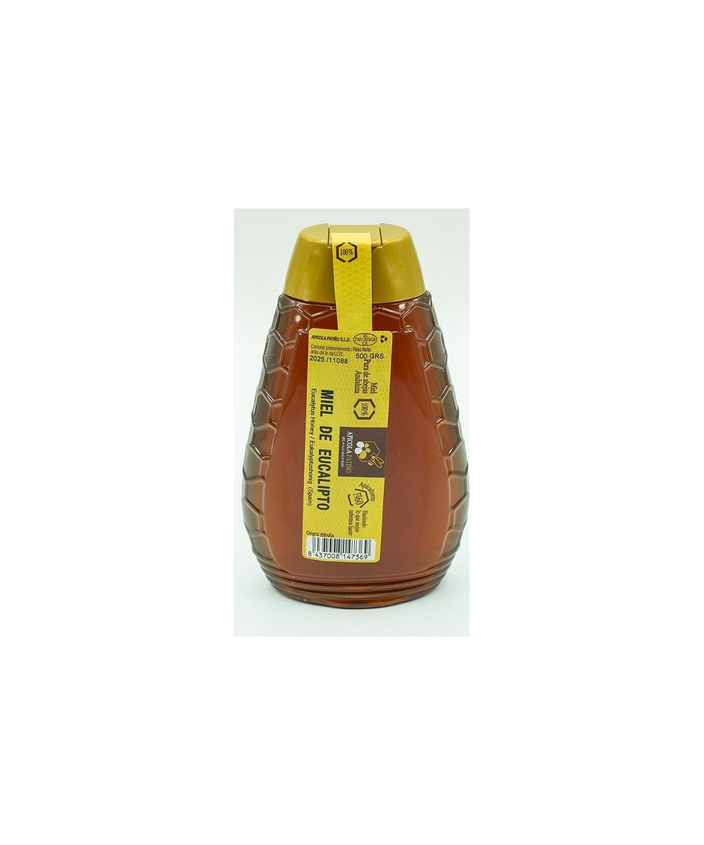 MIEL DE EUCALIPTO TARRO 500 gr ANTIGOTEO. APICOLA PATIÑO CONIL CÁDIZ