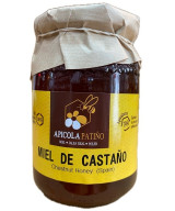 MIEL DE CASTAÑO APÍCOLA PATIÑO 500 G – TARRO ARTESANAL GRAN FORMATO DE CONIL (CÁDIZ)