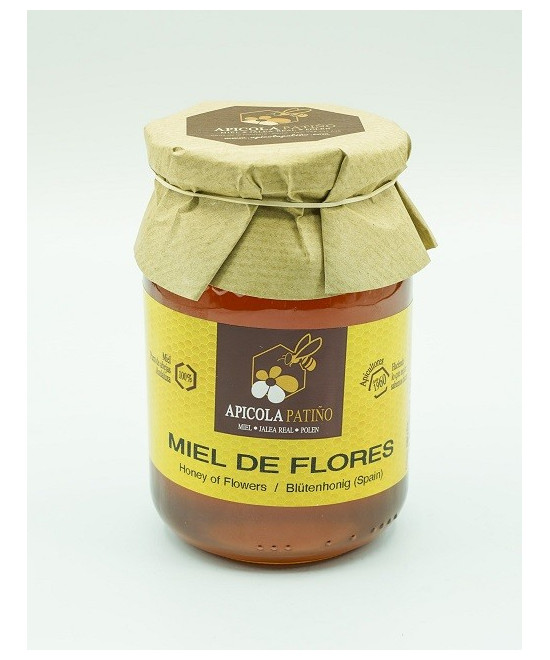 MIEL DE FLORES 500g APICOLA PATIÑO