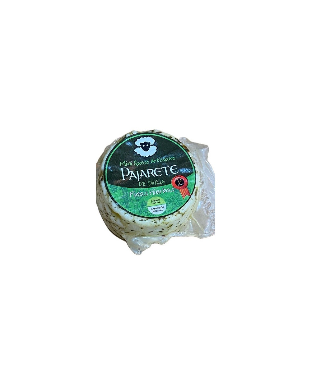 MINI QUESO OVEJA A LAS FINAS HIERBAS  90 gr Aprox. QUESOS PAJARETE VILLAMARTÍN CÁDIZ