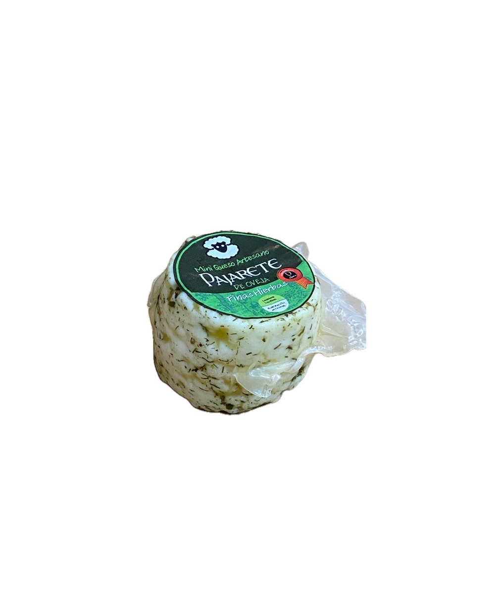 MINI QUESO OVEJA A LAS FINAS HIERBAS  90 gr Aprox. QUESOS PAJARETE VILLAMARTÍN CÁDIZ