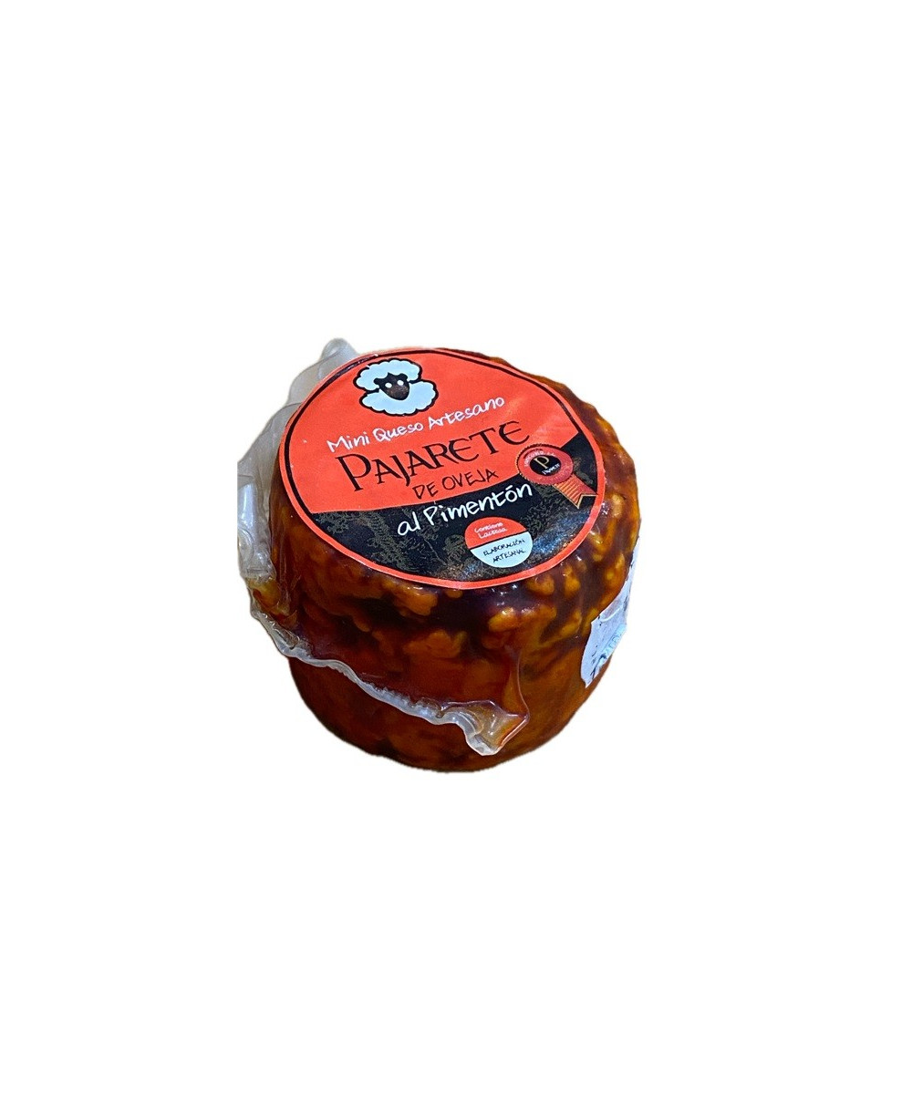 MINI QUESO DE OVEJA AL PIMENTÓN AHUMADO DE LA VERA 95 gr Aprox. QUESOS PAJARETE VILLAMARTÍN CÁDIZ