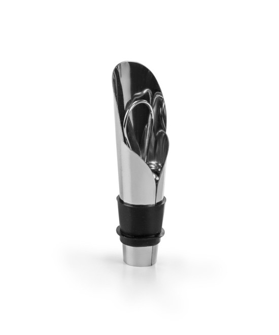 ESCANCIADOR DE VINO CON TAPÓN ACERO INOXIDABLE