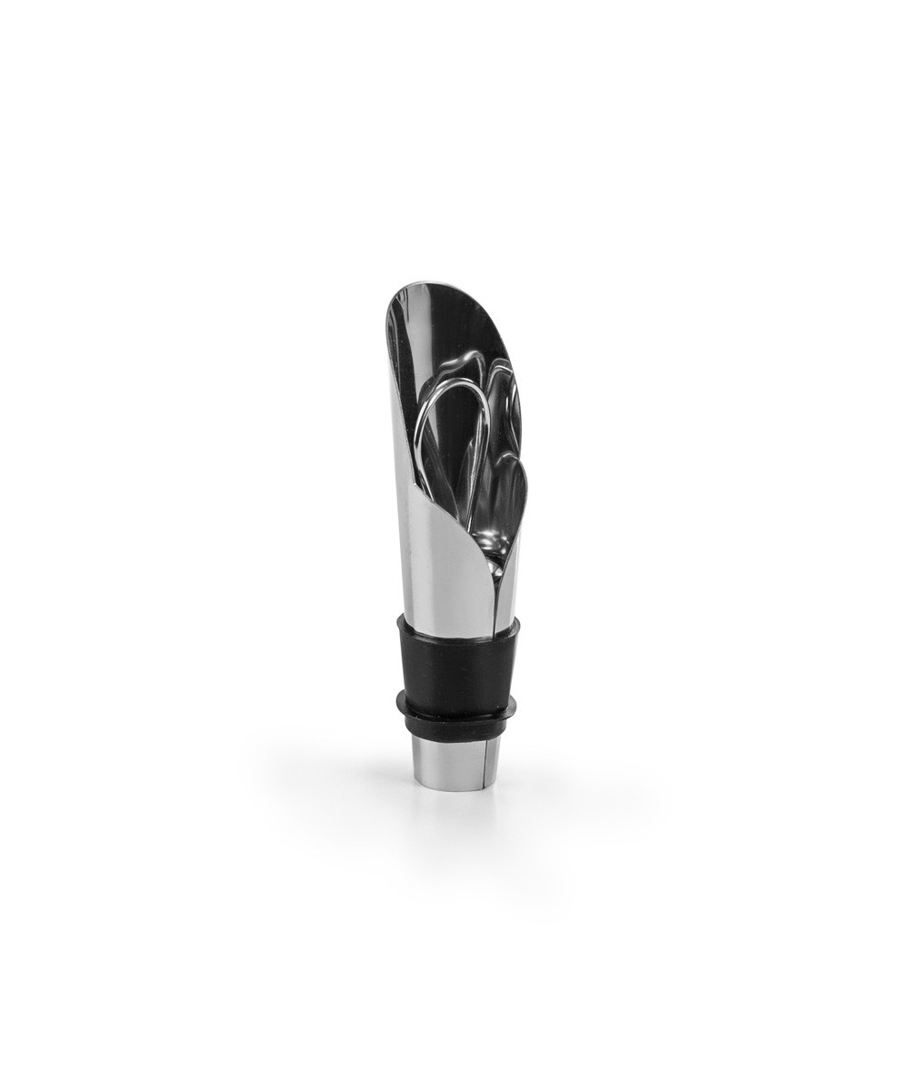 ESCANCIADOR DE VINO CON TAPÓN ACERO INOXIDABLE