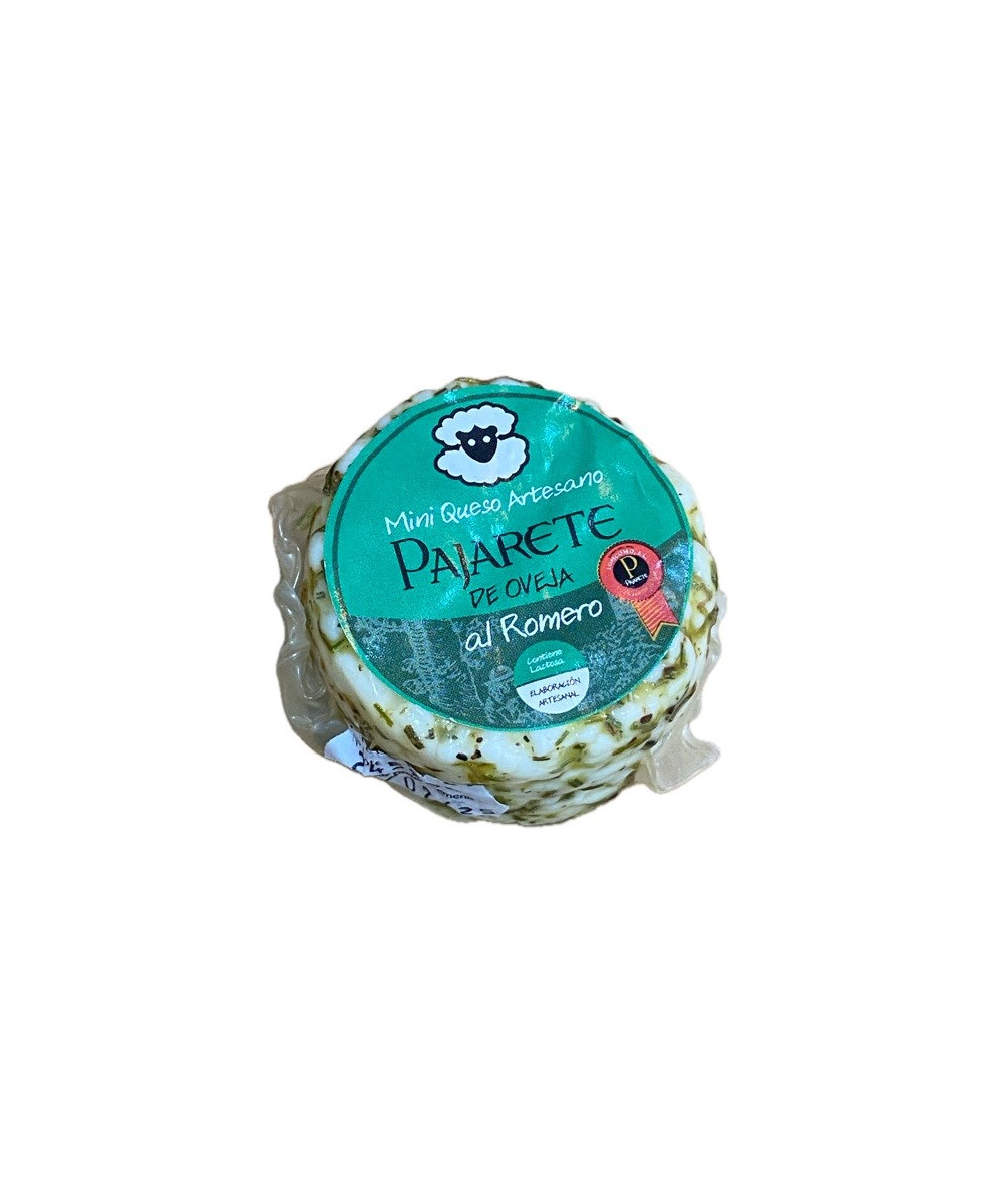 MINI QUESO AL ROMERO SILVESTRE 95 gr Aprox. QUESOS PAJARETE VILAMARTÍN CÁDIZ