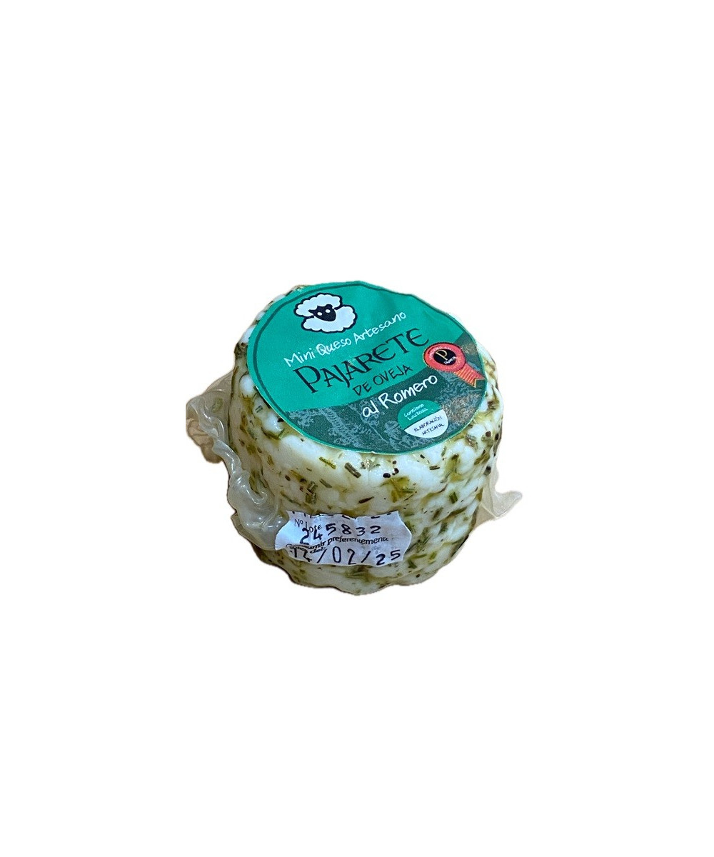 MINI QUESO AL ROMERO SILVESTRE 95 gr Aprox. QUESOS PAJARETE VILAMARTÍN CÁDIZ