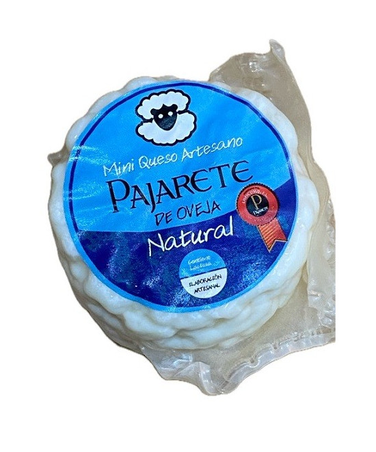 MINI QUESO DE OVEJA AL NATURAL 95 gr Aprox. QUESOS PAJARETE VILLAMARTÍN CÁDIZ