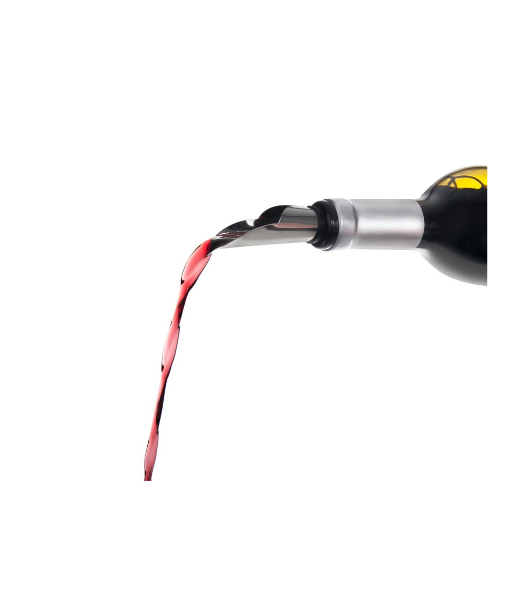 ESCANCIADOR DE VINO CON TAPÓN ACERO INOXIDABLE
