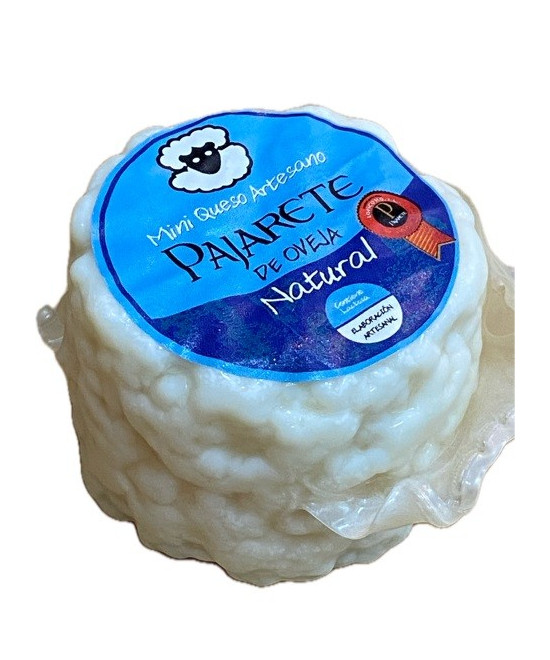 MINI QUESO DE OVEJA AL NATURAL 95 gr Aprox. QUESOS PAJARETE VILLAMARTÍN CÁDIZ