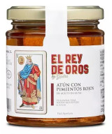 TARRO DE ATÚN CON PIMIENTOS ROJOS 250 gr. EL REY DE OROS BARBATE