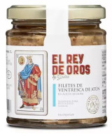 TARRO FILETES DE VENTRESCA DE ATÚN EN ACEITE 250 gr. EL REY DE OROS BARBATE