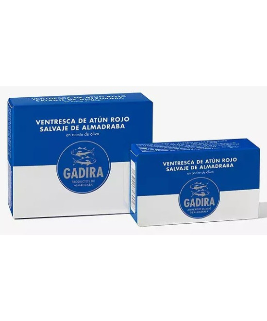 VENTRESCA DE ATÚN ROJO SALVAJE DE ALMADRABA EN ACEITE DE OLIVA LATA 23