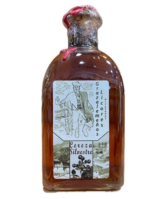 LICOR DE CEREZA SILVESTRE GRAZALEMEÑOS 250ML FRASCA ARTESANAL DE GRAZALEMA