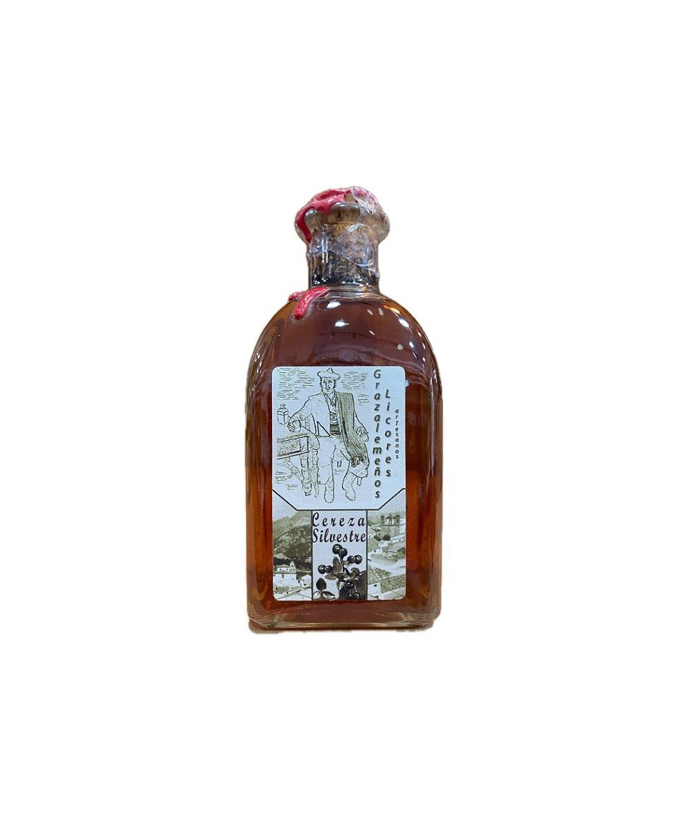 LICOR DE CEREZA SILVESTRE GRAZALEMEÑOS 250ML FRASCA ARTESANAL DE GRAZALEMA