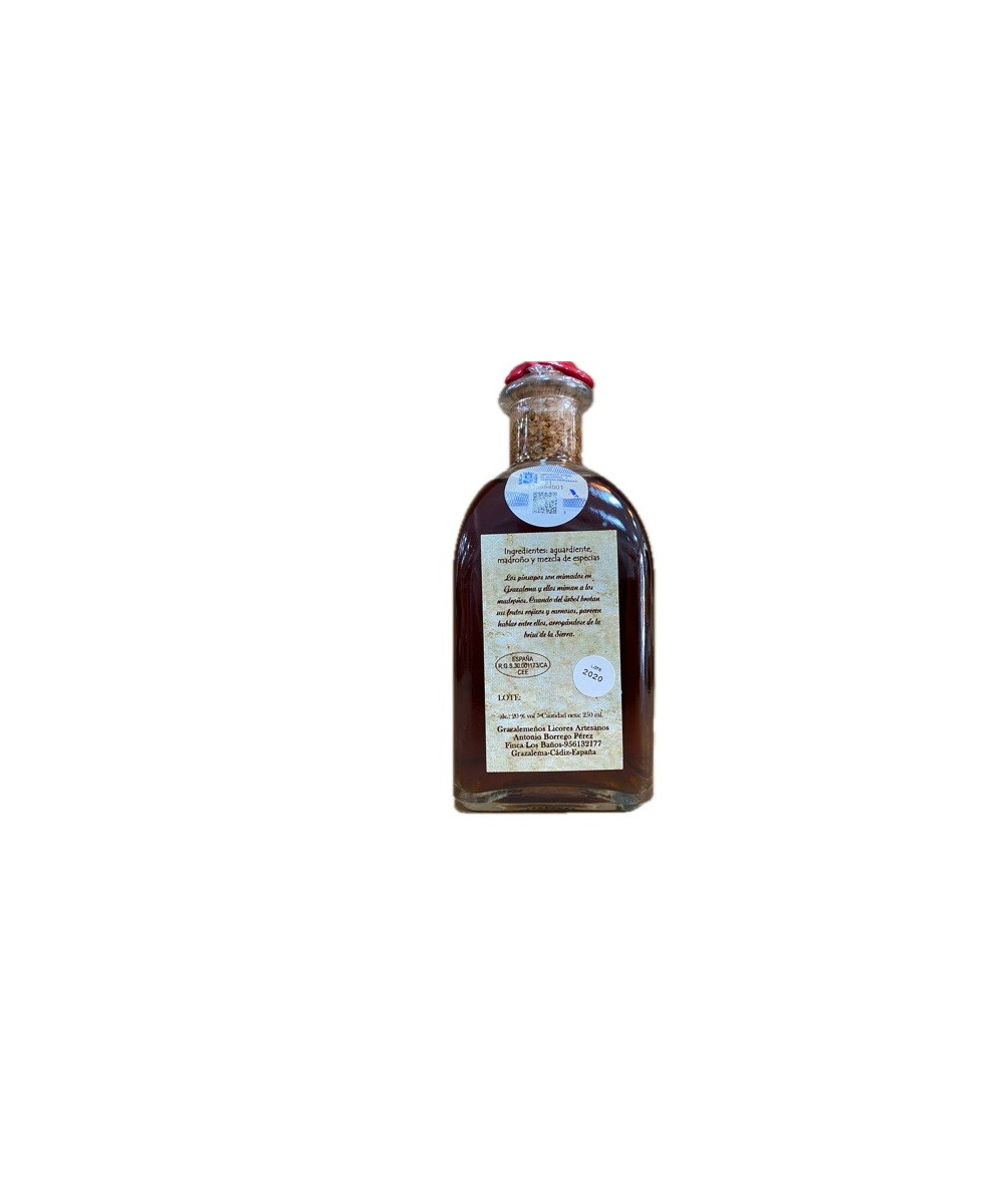 LICOR DE MADROÑO 250 ml. GRAZALEMEÑOS LICORES ARTESANOS