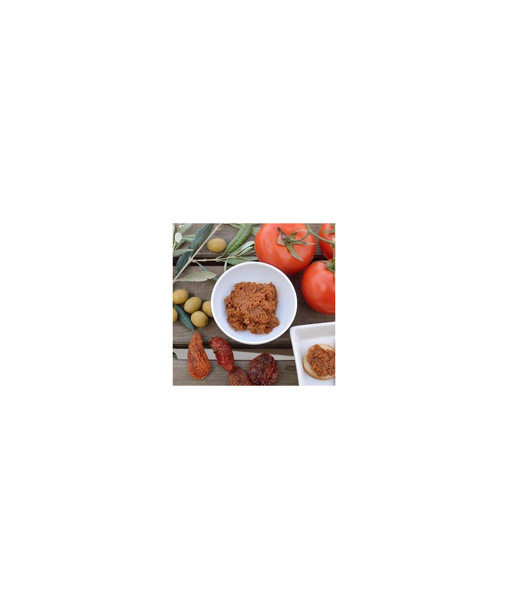 TOMATE SECO Y ACEITUNAS TAPENADE ECOLÓGICO 120 GR 