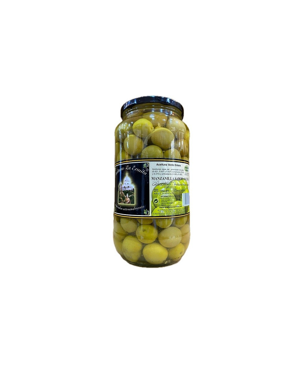 ACEITUNAS MANZANILLAS SABOR ANCHOA 1350 gr. ACEITUNAS LA ERMITA