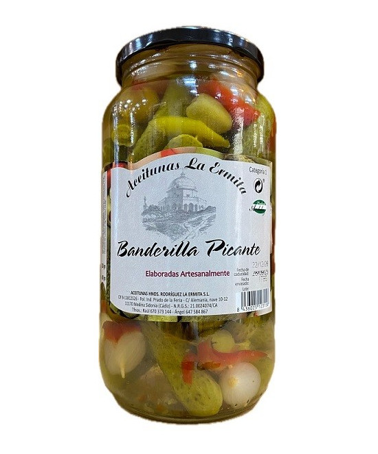 BANDERILLAS PICANTES 1350 gr. ACEITUNAS LA ERMITA
