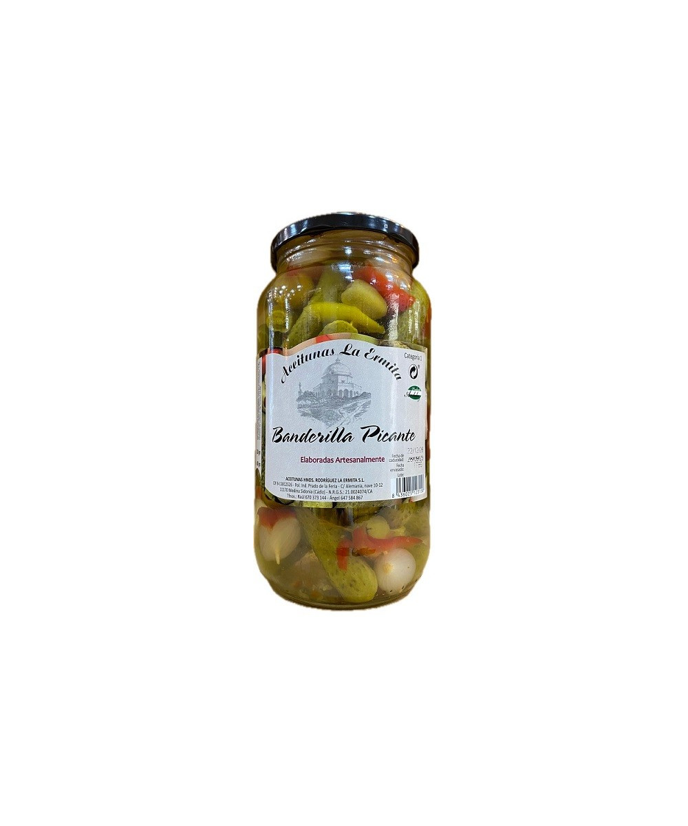BANDERILLAS PICANTES 1350 gr. ACEITUNAS LA ERMITA