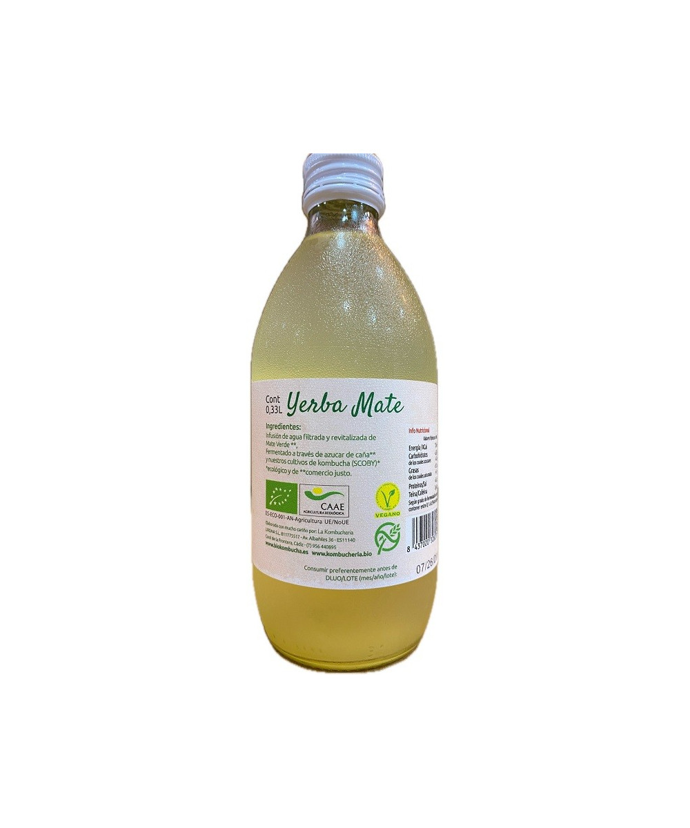 BIO KOMBUCHA YERBA MATE LA KOMBUCHERÍA LIRONA CONIL CÁDIZ 33CL
