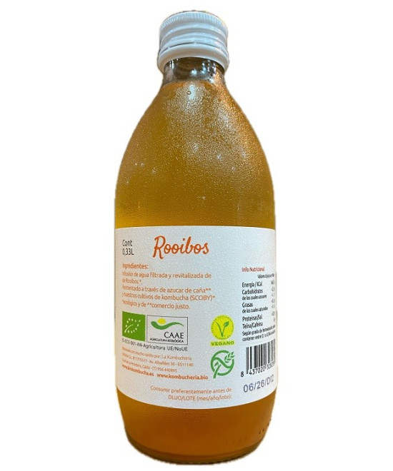 BIO KOMBUCHA ROOIBOS LA KOMBUCHERÍA LIRONA CONIL CÁDIZ 33CL