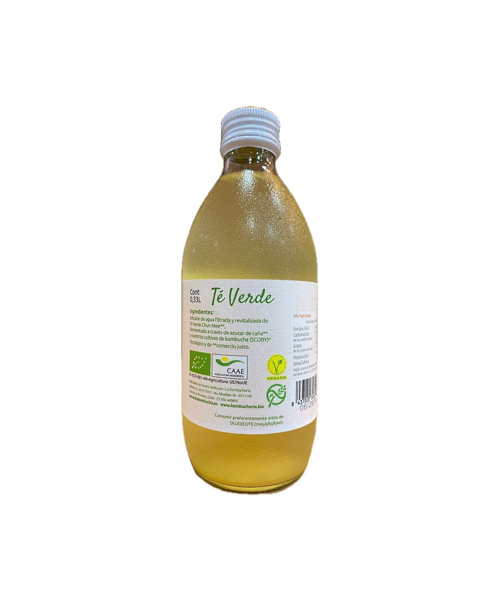 BIO KOMBUCHA TÉ VERDE LA KOMBUCHERÍA LIRONA CONIL CÁDIZ 33CL