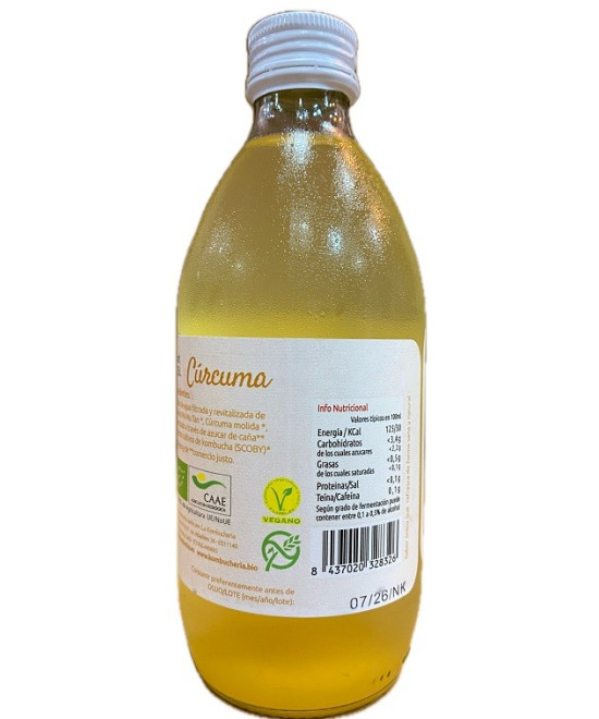 BIO KOMBUCHA CÚRCUMA LA KOMBUCHERÍA LIRONA CONIL CÁDIZ 33CL