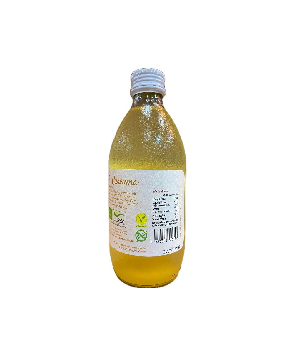 BIO KOMBUCHA CÚRCUMA LA KOMBUCHERÍA LIRONA CONIL CÁDIZ 33CL
