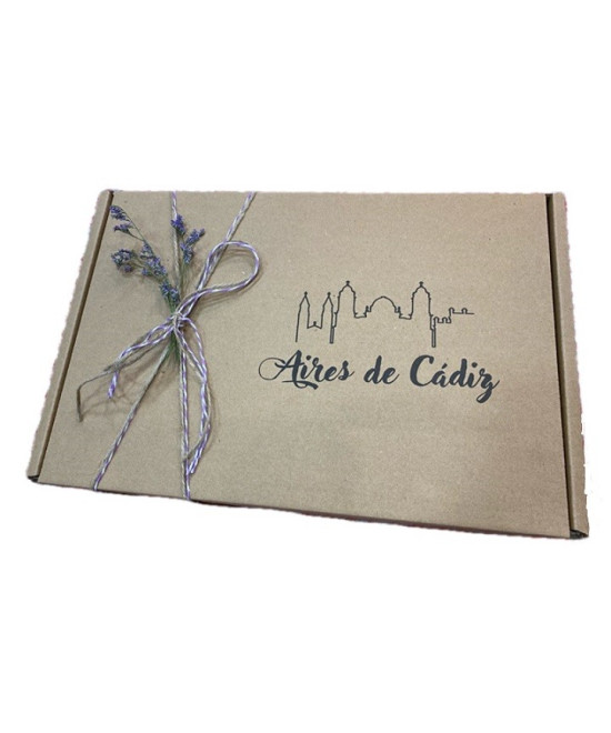 CAJA DE REGALO AIRES DE CÁDIZ 37X25X9 CM – PACKAGING PREMIUM PARA PROD