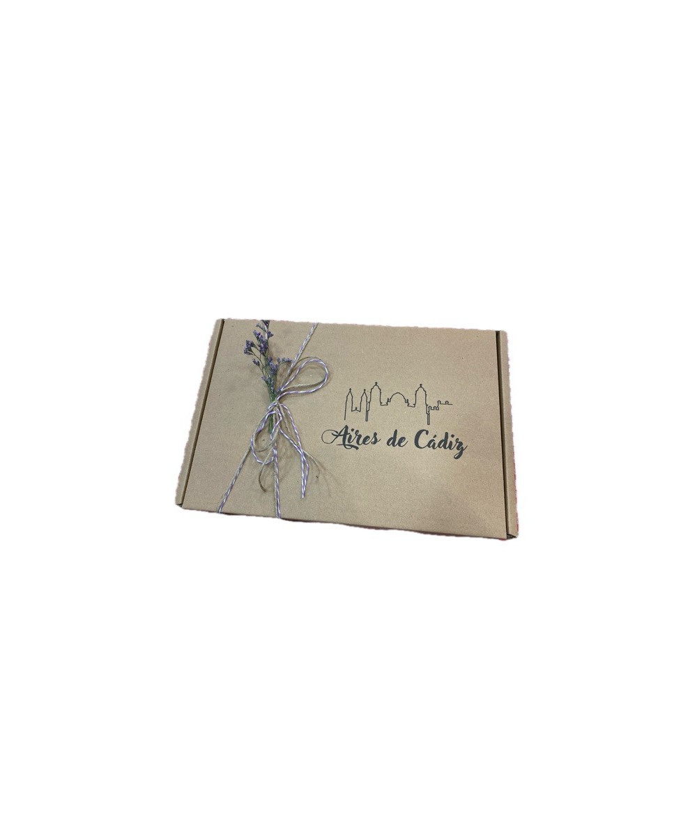 CAJA DE REGALO AIRES DE CÁDIZ 48X32X10 CM – PACKAGING GRANDE PARA PRODUCTOS GOURMET
