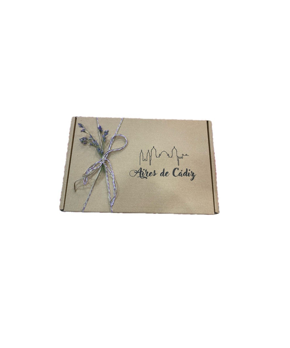 CAJA DE REGALO AIRES DE CÁDIZ 48X32X10 CM – PACKAGING GRANDE PARA PRODUCTOS GOURMET