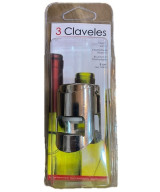 TAPÓN PARA CAVA 3 CLAVELES 5 CM – CROMADO DE ALTA CALIDAD PARA BOTELLAS DE ESPUMOSOS