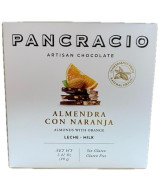 CHOCOLATE ARTESANO ALMENDRA CON NARANJA 40g PANCRACIO