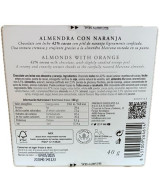 CHOCOLATE ARTESANO ALMENDRA CON NARANJA 40g PANCRACIO