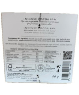 CHOCOLATE ARTESANO 80% INTENSE COCOA 40g PANCRACIO