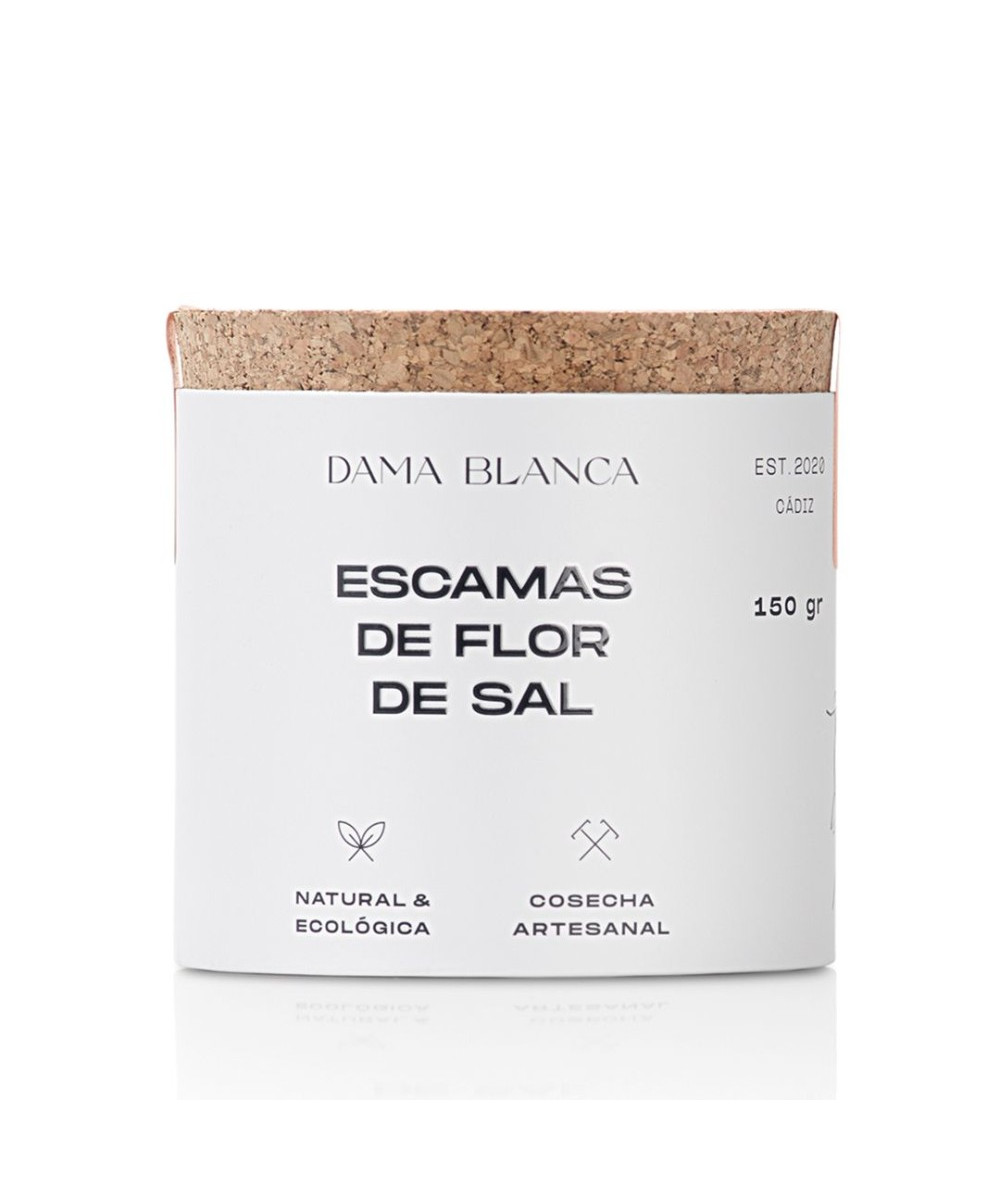 ESCAMAS DE FLOR DE SAL 150GR DAMA BLANCA