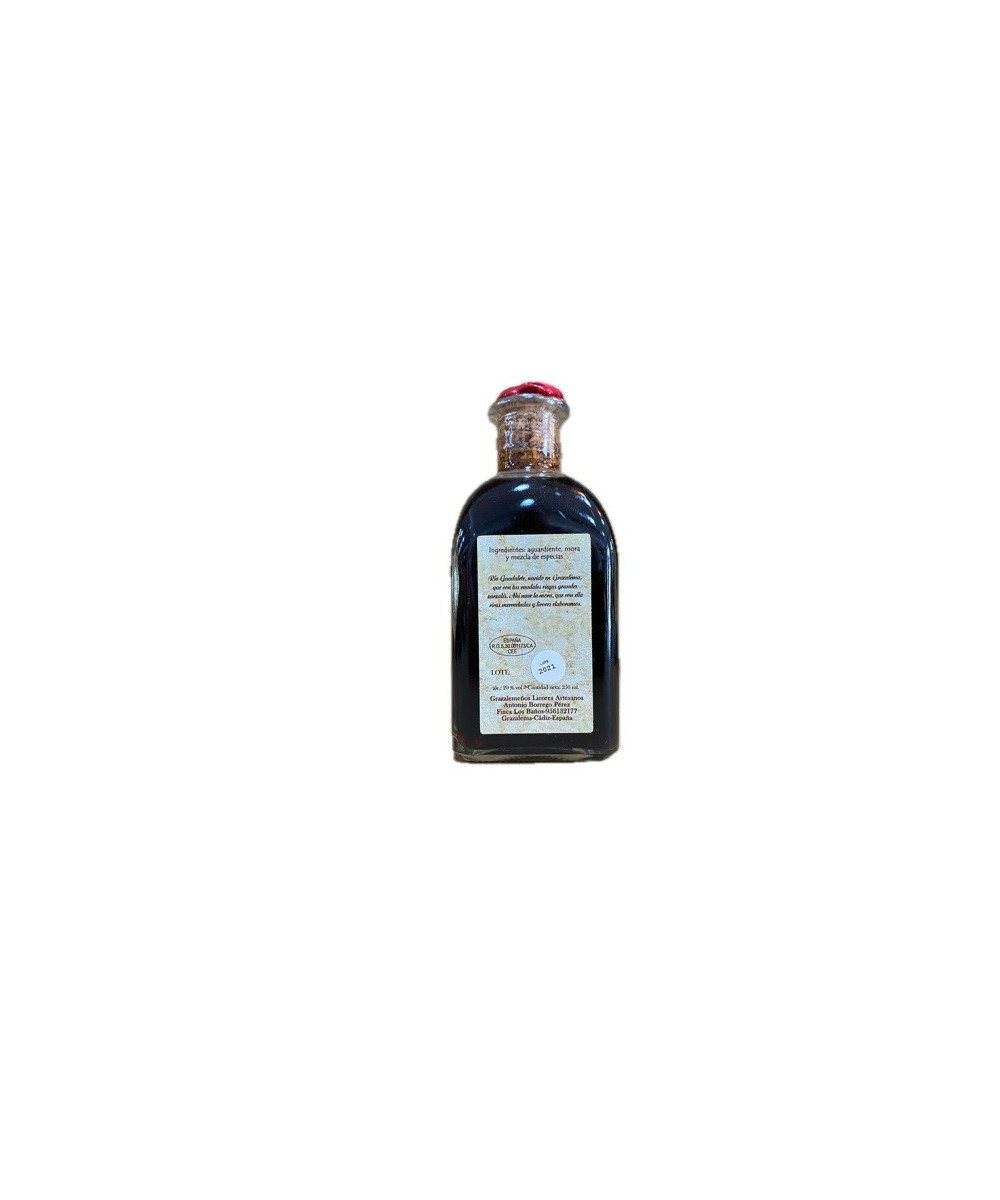 LICOR DE MORA 250 ml. GRAZALEMEÑOS LICORES ARTESANOS