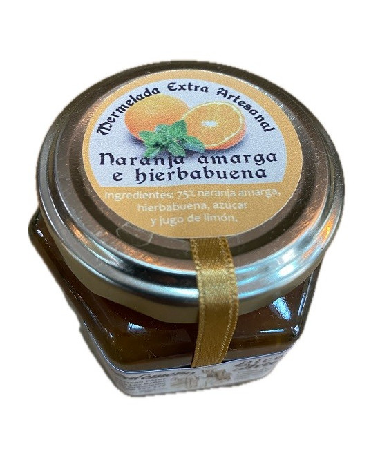 MERMELADA ARTESANA DE NARANJA AMARGA CON HIERBABUENA 120G – SABOR ÚNICO DESDE LA SIERRA DE CÁDIZ