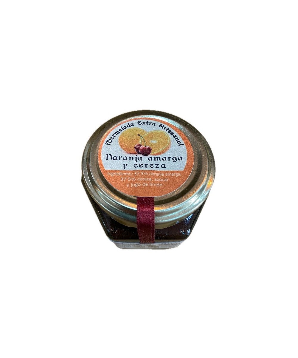 MERMELADA ARTESANA DE NARANJA AMARGA Y CEREZA 120G – FUSIÓN DE SABORES DESDE LA SIERRA DE CÁDIZ