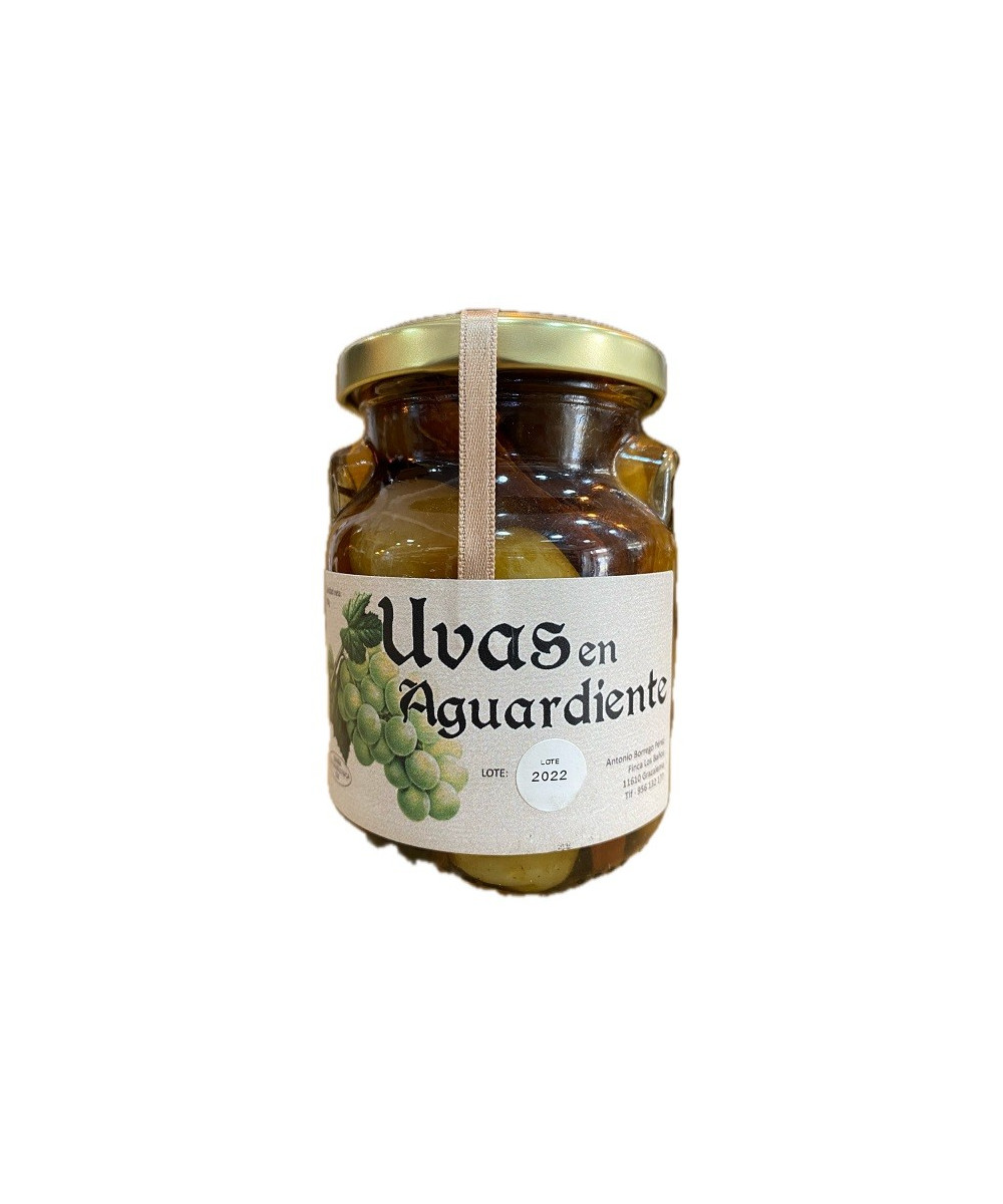 UVAS EN AGUARDIENTE ARTESANALES 290G – CONSERVA GOURMET TRADICIONAL DE GRAZALEMA (CÁDIZ)