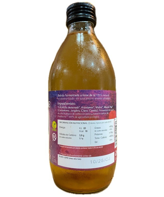 BIO KOMBUCHA LUNA LA KOMBUCHERÍA LIRONA CONIL CÁDIZ 33CL.