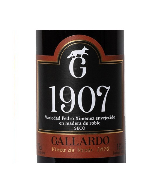 VINO 1907 BOTELLA 75cl. BODEGAS GALLARDO VEJER