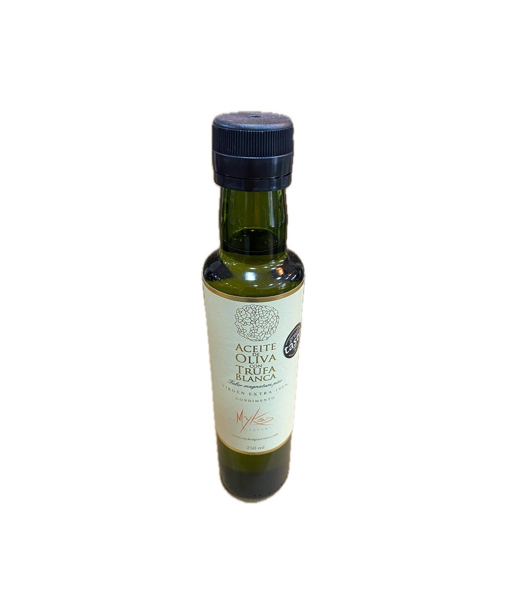 ACEITE DE OLIVA VIRGEN EXTRA CON TRUFA BLANCA MYKES GOURMET 250 ML - SABOR EXCLUSIVO